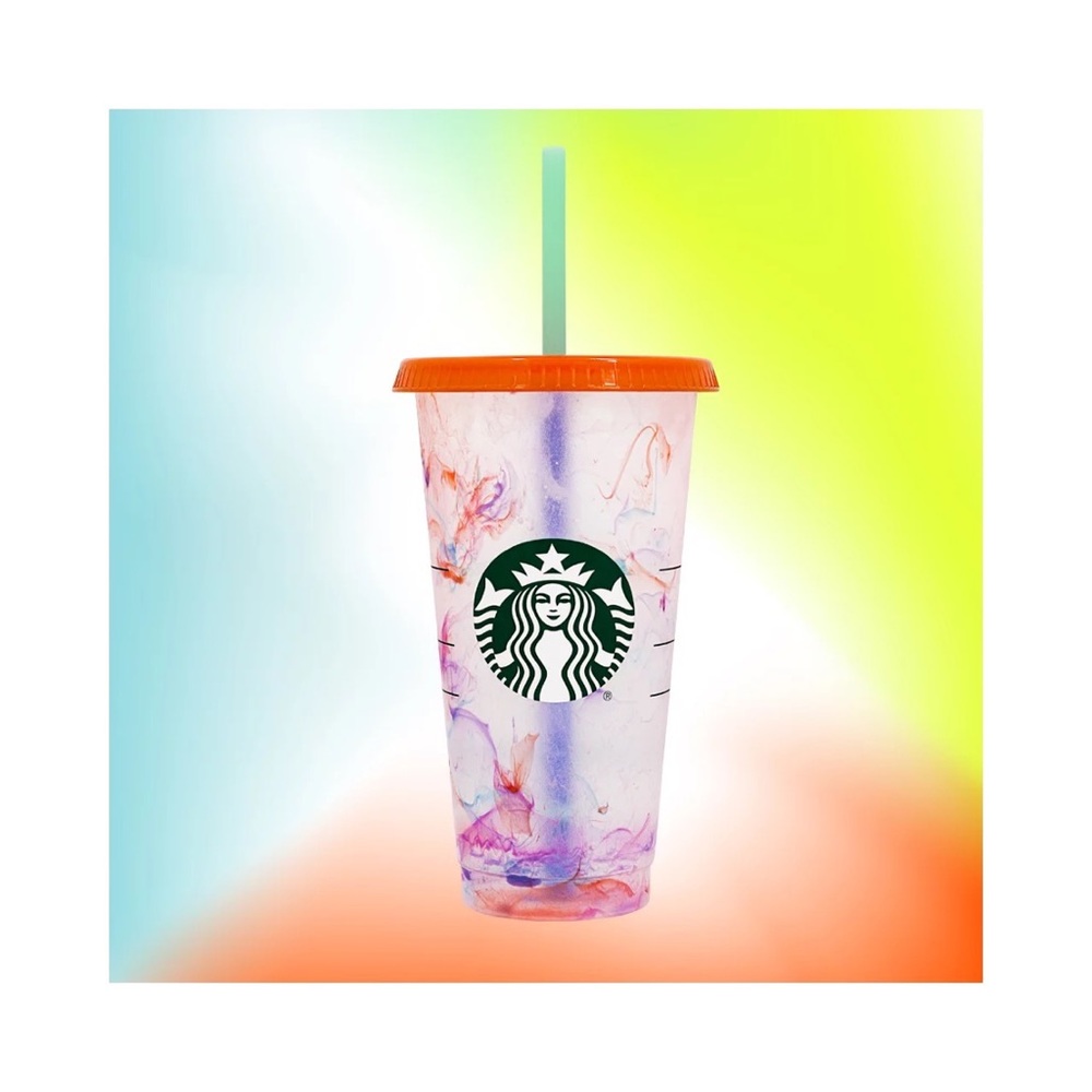 Starbucks Rainbow Swirl Color Changing Cup